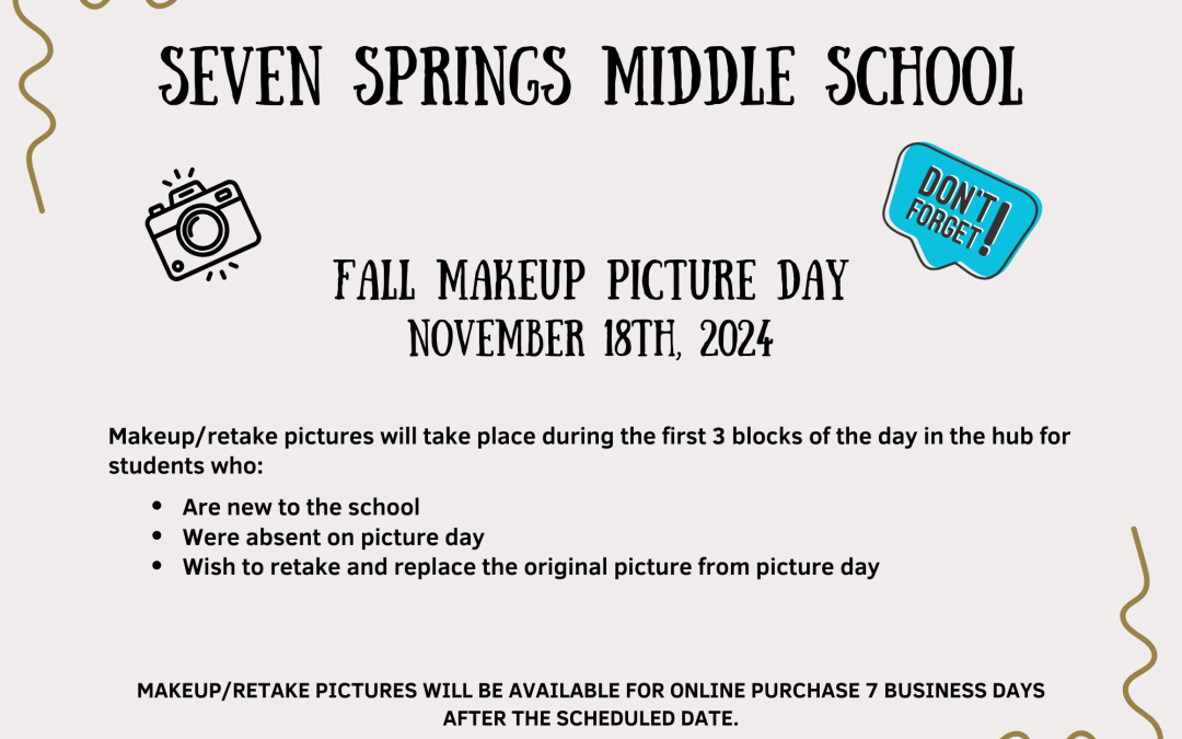 Picture Make-up Day – 11/18/24