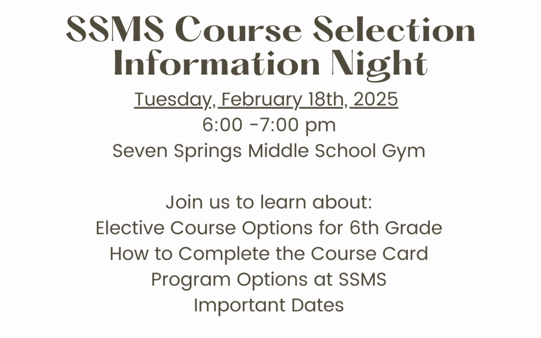 Course Selection Night